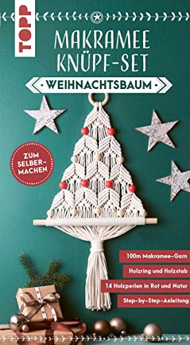 Test: Makramee Knüpf-Set Weihnachtsbaum: Anleitung und Material für einen Weihnachtsbaum zum Selberknüpfen